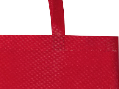 Экосил эко-сумка с ластовицей из нетканого материала, переработанного по стандарту GRS, объемом 12 л, красный