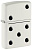 Зажигалка ZIPPO Domino Design с покрытием White Matte, латунь/сталь, белая, матовая, 38x13x57 мм