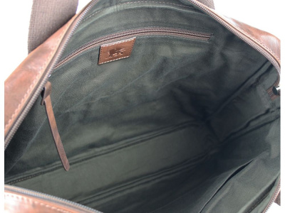 Сумка Mano Don Luca, натуральная кожа в коньячном цвете, 37 х 27 х 6 см