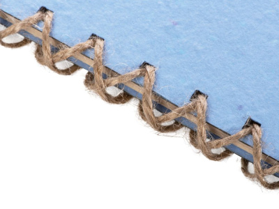 Живой блокнот с семенами цветов, А6, синий , размер A6