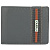 Бумажник Mano "Don Leonardo", с RFID защитой, натуральная кожа в сером цвете, 10,5 х 2 х 8,5 см