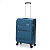 Чемодан TORBER Vivi, синий, полиэстер, 44 х 25 х 67 см, 63 л