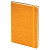 Ежедневник недатированный Boomer, А5,  оранжевый, кремовый блок в линейку, без обреза