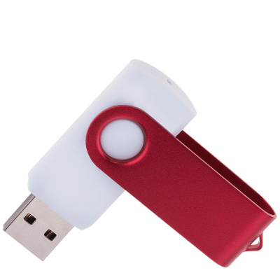 Флешка TWIST WHITE COLOR Белая с красным 4015.03.32ГБ