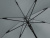 Зонт-трость Reviver с куполом из переработанного пластика, серый
