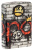 Зажигалка ZIPPO Graffiti King с покрытием 540 Matte, латунь/сталь, разноцветная, матовая, 38x13x57 мм