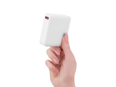 Внешний аккумулятор Brick 10 с быстрой зарядкой QC/PD, 10000 мАч, белый , размер 10000 mAh