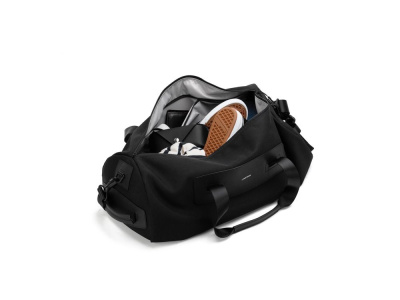 Дорожная сумка Реген, черный , размер С лого