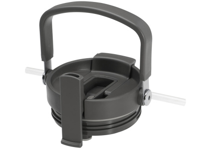 Термостакан Bronx/Бронкс объемом 900 мл из меди и переработанной нержавеющей стали, сертифицированной по стандарту RCS, с вакуумной изоляцией и крышкой с двойной функцией - Серый