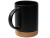 Кружка 450 мл с пробковым дном Корк & Бон, черный
