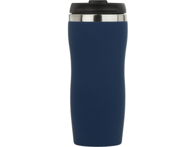 Термокружка Double wall mug C1, soft touch, 350 мл, темно-синий (Р)