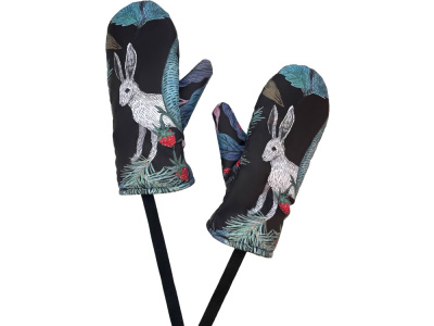 Варежки Зайцы. Varvara (без лого Varvara) , размер Без лого