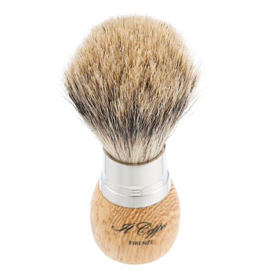 Бритвенный набор IL Ceppo: станок, помазок, подставка, чаша, венге/никелированная латунь, FUSION, натуральный ворс барсука BEST BADGER