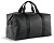 Сумка дорожная BUGATTI Elsa, чёрная, воловья кожа/полиэстер, 47х22х24/30 см