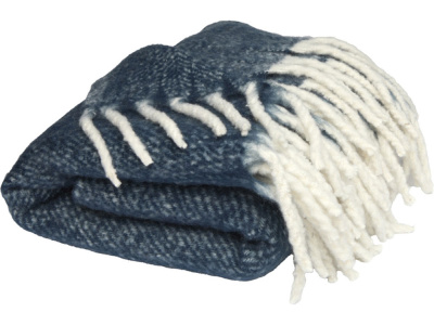 Долли плед из переработанного материала GRS, темно-синий