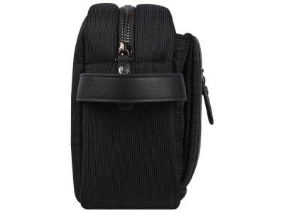 Несессер мужской BUGATTI НЕРО | NERO, чёрный, нейлон 1680D/кожа, 24х7,5х16 см