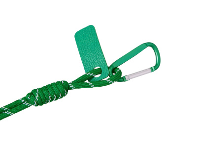 Брелок-веревочка на карабине Trinket, зеленый