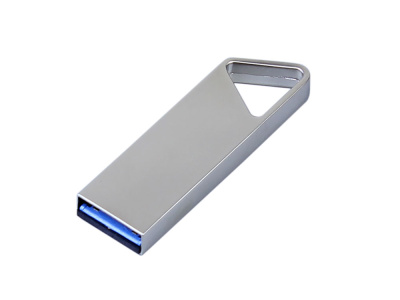 USB 2.0-флешка на 32 Гб с мини чипом, компактный дизайн, отверстие треугольной формы для цепочки , размер 32ГБ