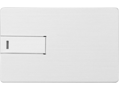 Флеш-карта USB 2.0 16 Gb в виде металлической карты Card Metal, серебристый , размер 16Gb