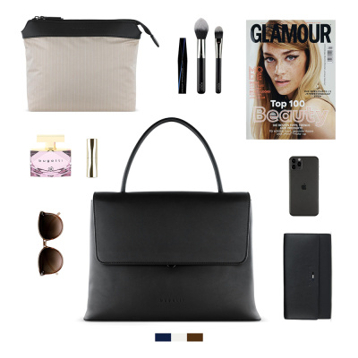 Сумка женская BUGATTI ИЛЬВА | ILVA, черная, полиуретан, 35,5х15х28,5 см