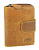 Бумажник KLONDIKE DIGGER «Lisa», натуральная кожа в коньячном цвете, 10,5 х 13 x 3 см