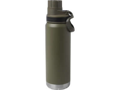 Бутылка для воды с вакуумной изоляцией Fortis/Фортис объемом 700 мл из меди и переработанной нержавеющей стали, сертифицированной по стандарту RCS, зеленый лесной