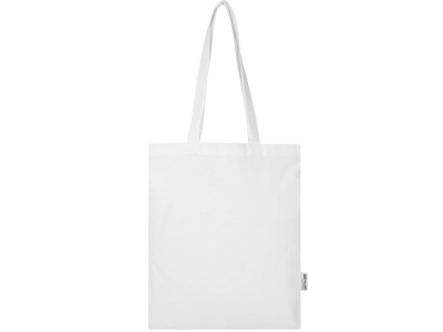 Мадрас Блэнд эко-сумка из переработанного хлопка GRS плотностью 140 г/м² объемом 7 л - Белый