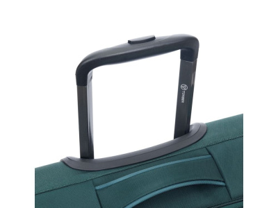 Чемодан TORBER СЕЙД, тёмно-зелёный, нейлон 600D, 36,5 х 19 х 54 см, 32 л , размер S