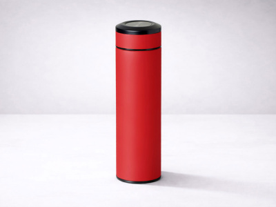 Вакуумный термос Vacuum Flask C1, soft touch, 420мл, красный