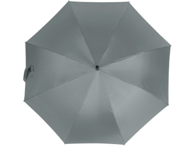 Зонт-трость Reviver с куполом из переработанного пластика, серый