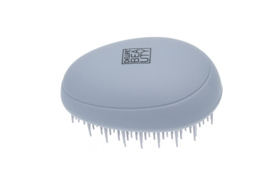 Щетка массажная Dewal Beauty серия"Прованс"с пластиковым штифтом, овальная, лавандовая