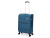 Чемодан TORBER ВИВИ, синий, полиэстер, 44 х 25 х 67 см, 63 л , размер M
