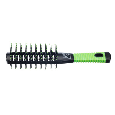 Щетка туннельная DEWAL Beauty 2-х сторонняя, пластиковый штифт, черно-зеленая 7 рядов