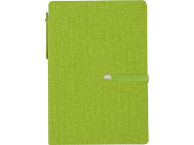 Блокнот А6 Write and stick с ручкой и набором стикеров, зеленое яблоко