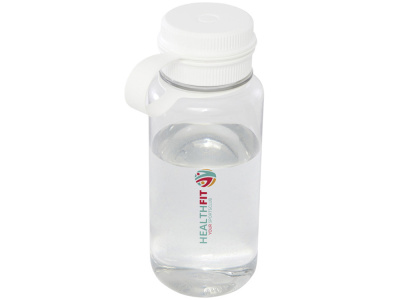 Спортивная бутылка Ryder из переработанного ПЭТ-пластика объемом 900 мл с многофункциональной крышкой, сертифицированная RCS - Белый