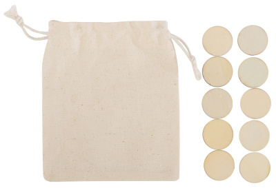 Деревянные крестики нолики в мешочке XO