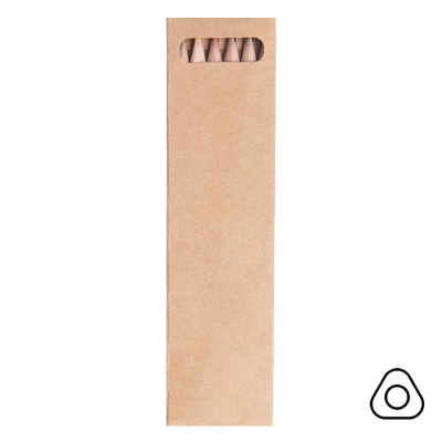 Цветные карандаши KINDERLINE small,6 цветов, дерево, картон