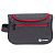 Несессер TORBER, дорожный, чёрный/бордовый, полиэстер 300D, 24 х 16 х 9 см