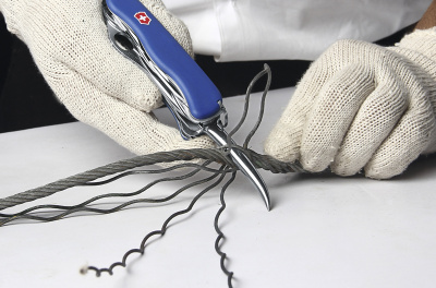 Нож перочинный VICTORINOX Skipper Pro, 111 мм, 12 функций, с фиксатором лезвия, со шнурком, синий