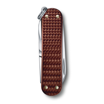Нож-брелок VICTORINOX Classic SD Precious Alox "Hazel Brown", 58 мм, 5 функций, коричневый