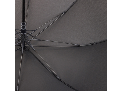 Зонт трость мужской TORBER, полуавтомат, черный, каркас файбергласс, эпонж, пластиковая ручка, диаметр 120 см