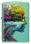 Зажигалка ZIPPO One with Nature Design с покрытием High Polish Green, латунь/сталь, зеленая, глянцевая, 38x13x57 мм