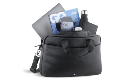 Портфель мужской BUGATTI РИКО | RICO, черный, полиуретан, 40 x 10 x 28,5 см