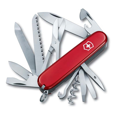 Нож перочинный VICTORINOX Ranger, 91 мм, 21 функция, красный