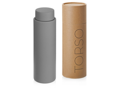 Вакуумный термос с двойными стенками и медным слоем Torso, 480 мл, серый