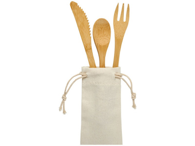 Набор столовых приборов Celuk из бамбука, натуральный