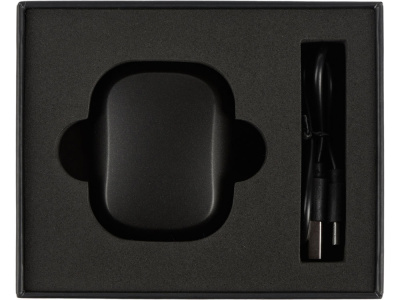 Беспроводные наушники с шумоподавлением c подсветкой лого Lites, черные (Р)