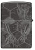 Зажигалка ZIPPO Mushroom Skulls с покрытием High Polish Black, латунь/сталь, черная, глянцевая, 38x13x57 мм