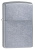 Зажигалка ZIPPO Classic с покрытием Street Chrome™, латунь/сталь, серебристая, матовая, 38x13x57 мм