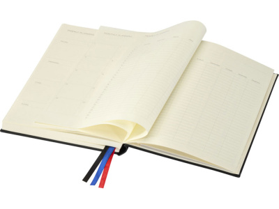 Блокнот Alder формата A5 в твердой обложке, черный